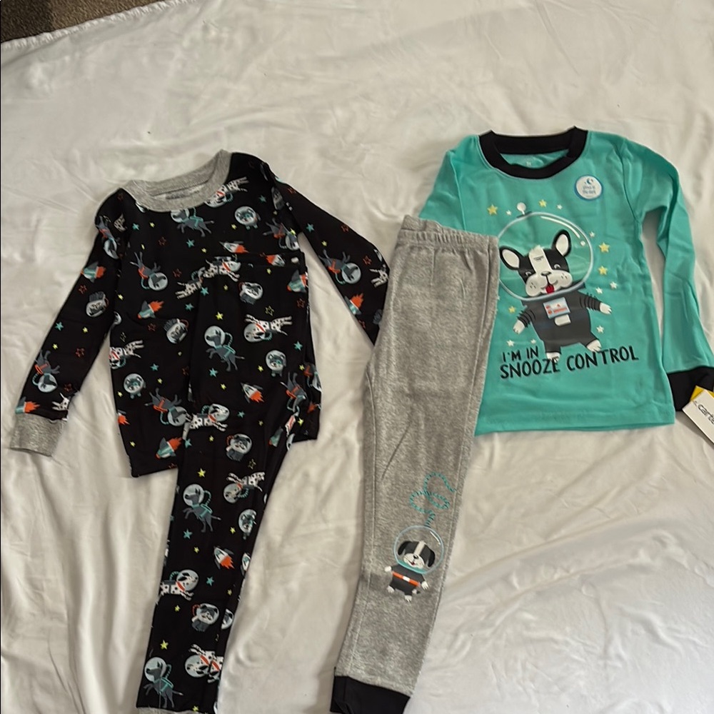 Carter's Black and Gray Pajama Sets for Cozy Nights